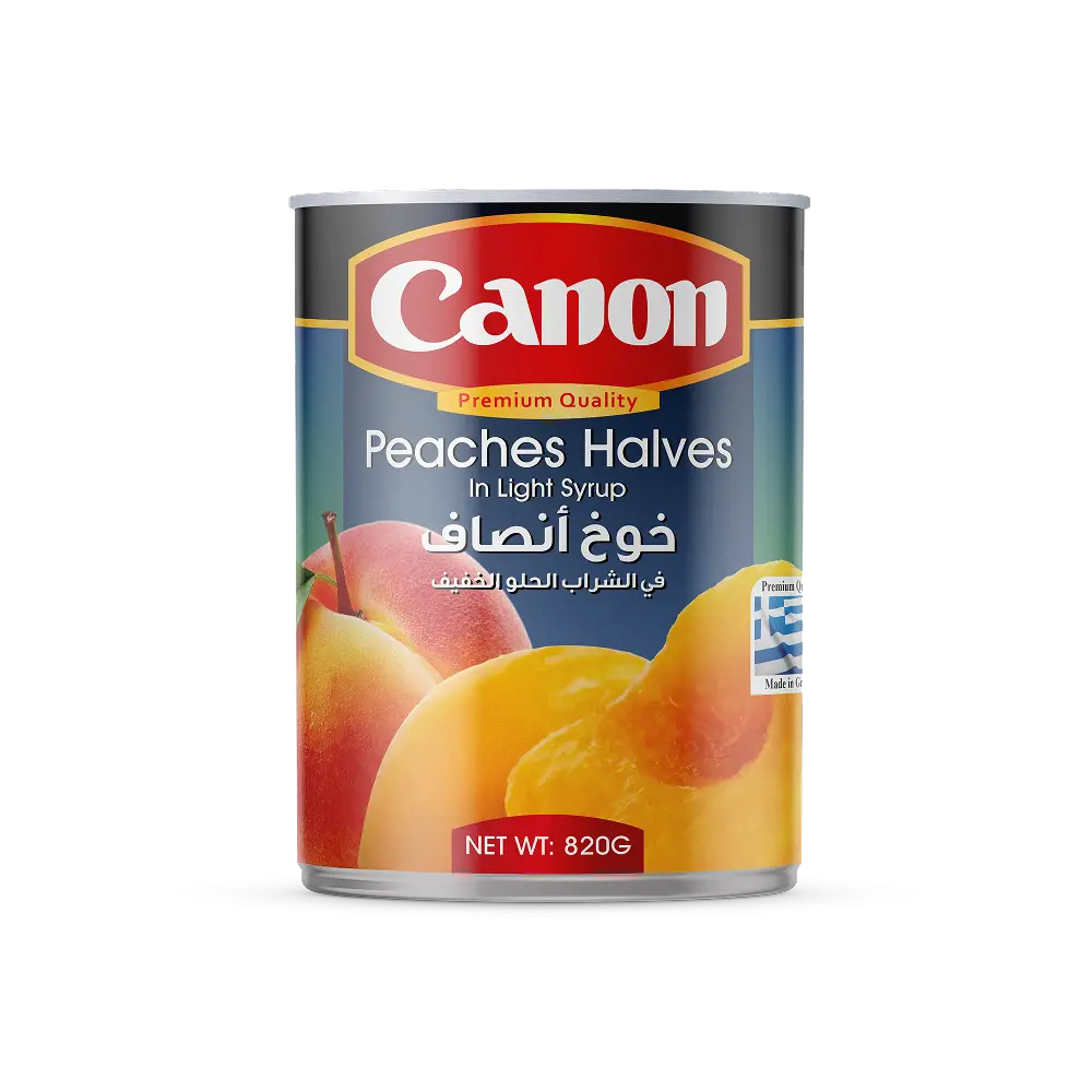Canon peaches halves can